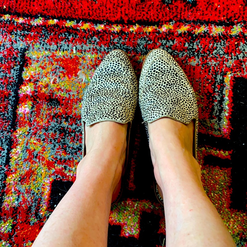 Madewell calf hair mules